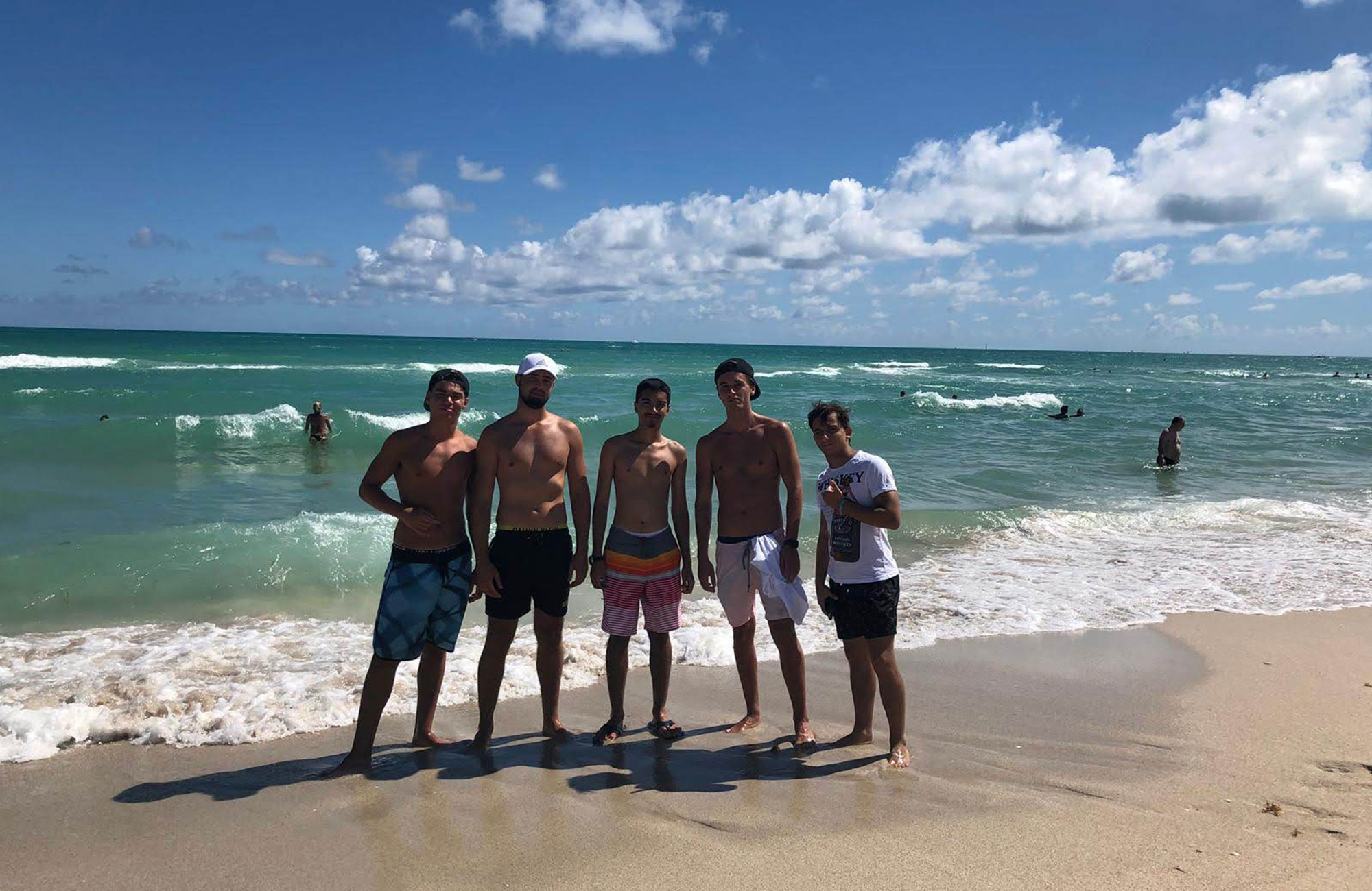 gavin with friends in florida